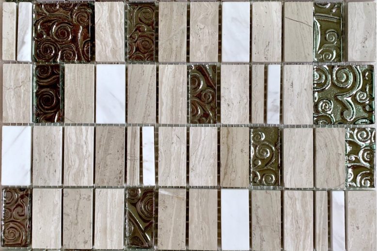 Add glamour with custom glass mosaic tiles (2)